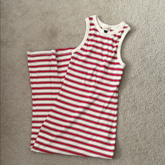 Universal Thread Dresses & Skirts - Universal Thread Red, White, and Navy Ribbed Tank Dress